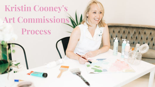 Atlanta artist Kristin Cooney describes the custom art commission process and shows examples of art commissions.