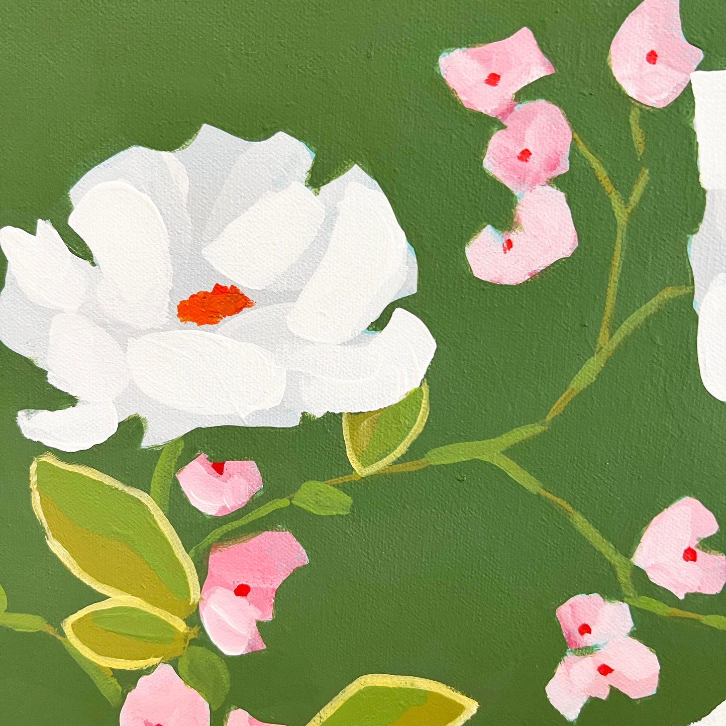 Petals and Porcelain Large Canvas - No. 3