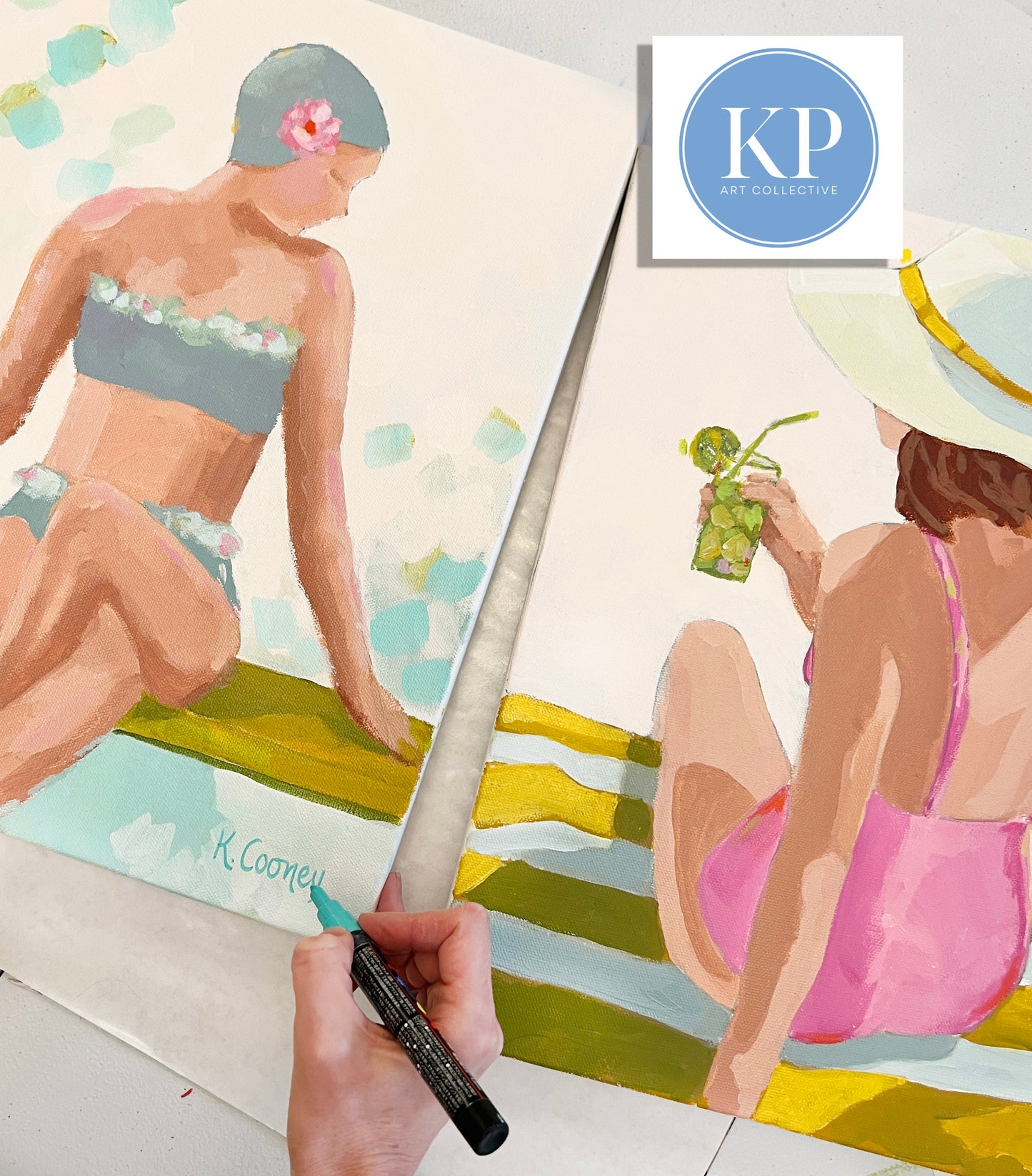 Poolside Beauty 2. 12x16