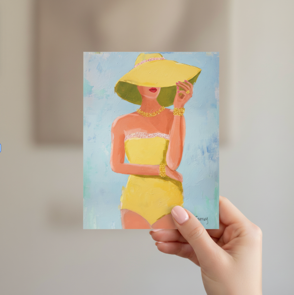 SUNNY OUTLOOK NOTECARDS - Set of 5