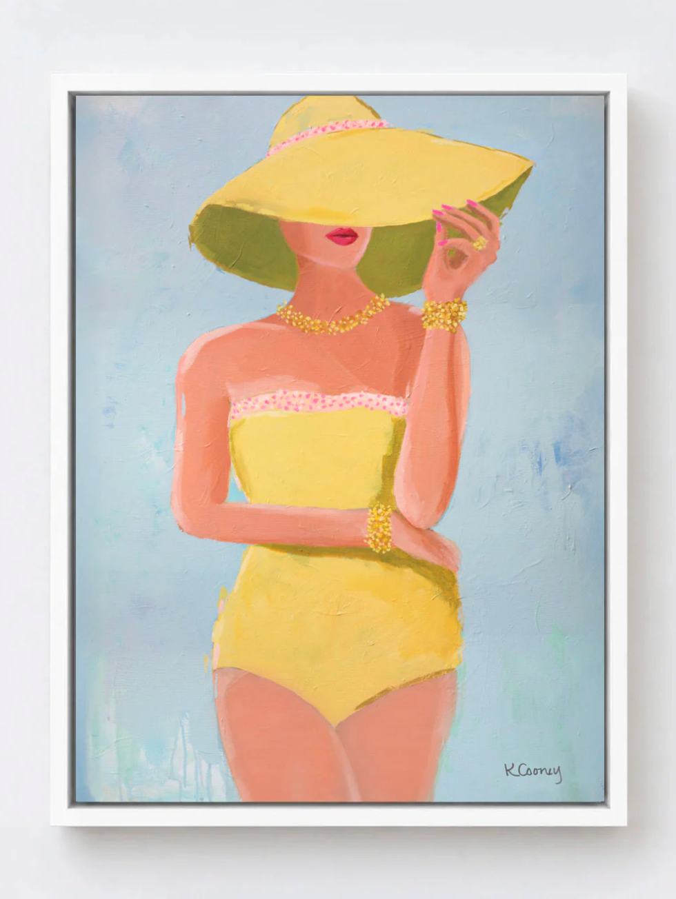 SUNNY OUTLOOK - Hand Embellished Canvas Print