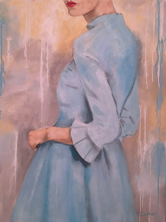 MAURA IN HER BLUE DRESS