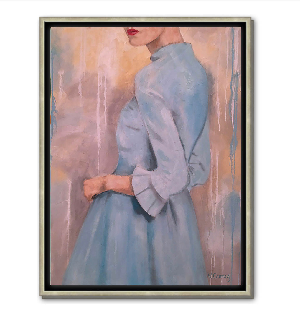 MAURA IN HER BLUE DRESS