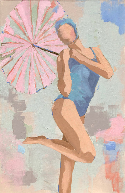 POOLSIDE PARASOL 1 PRINT