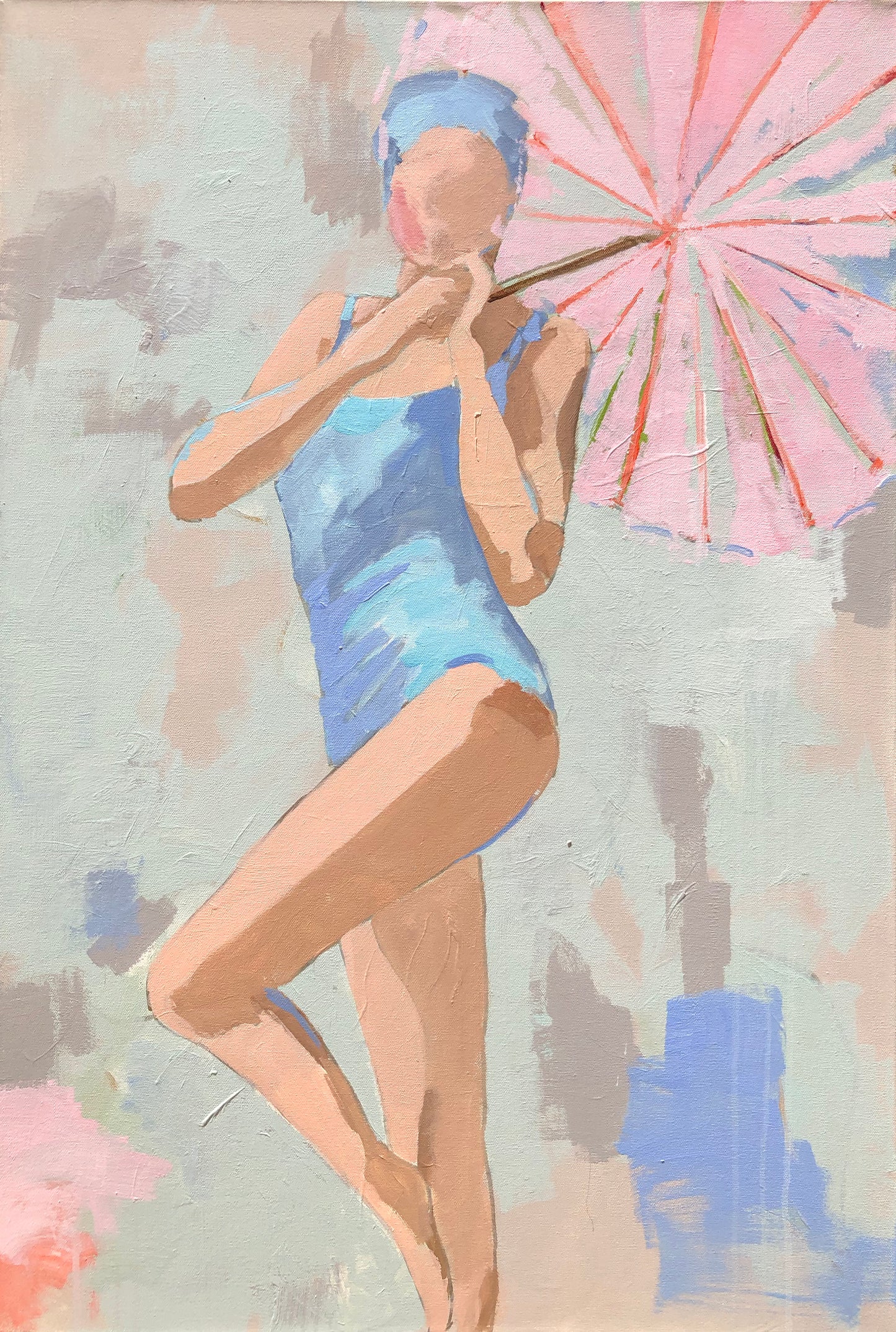 POOLSIDE PARASOL 2 PRINT