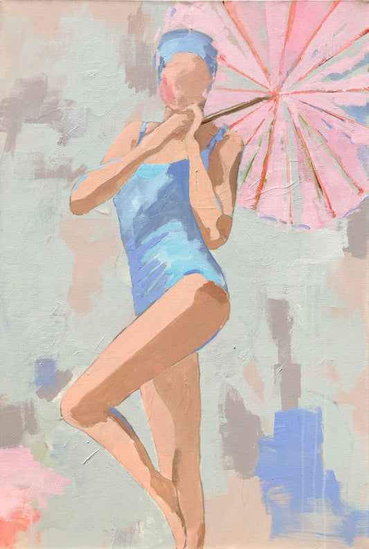 POOLSIDE PARASOL 2 PRINT