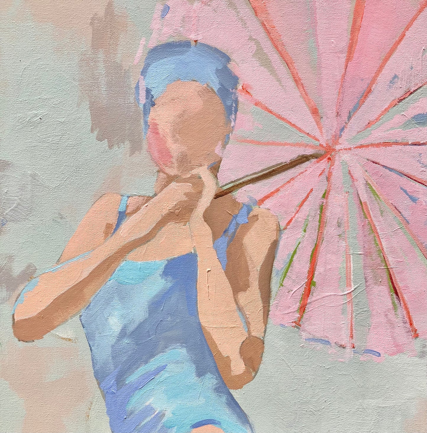 POOLSIDE PARASOL 2 PRINT