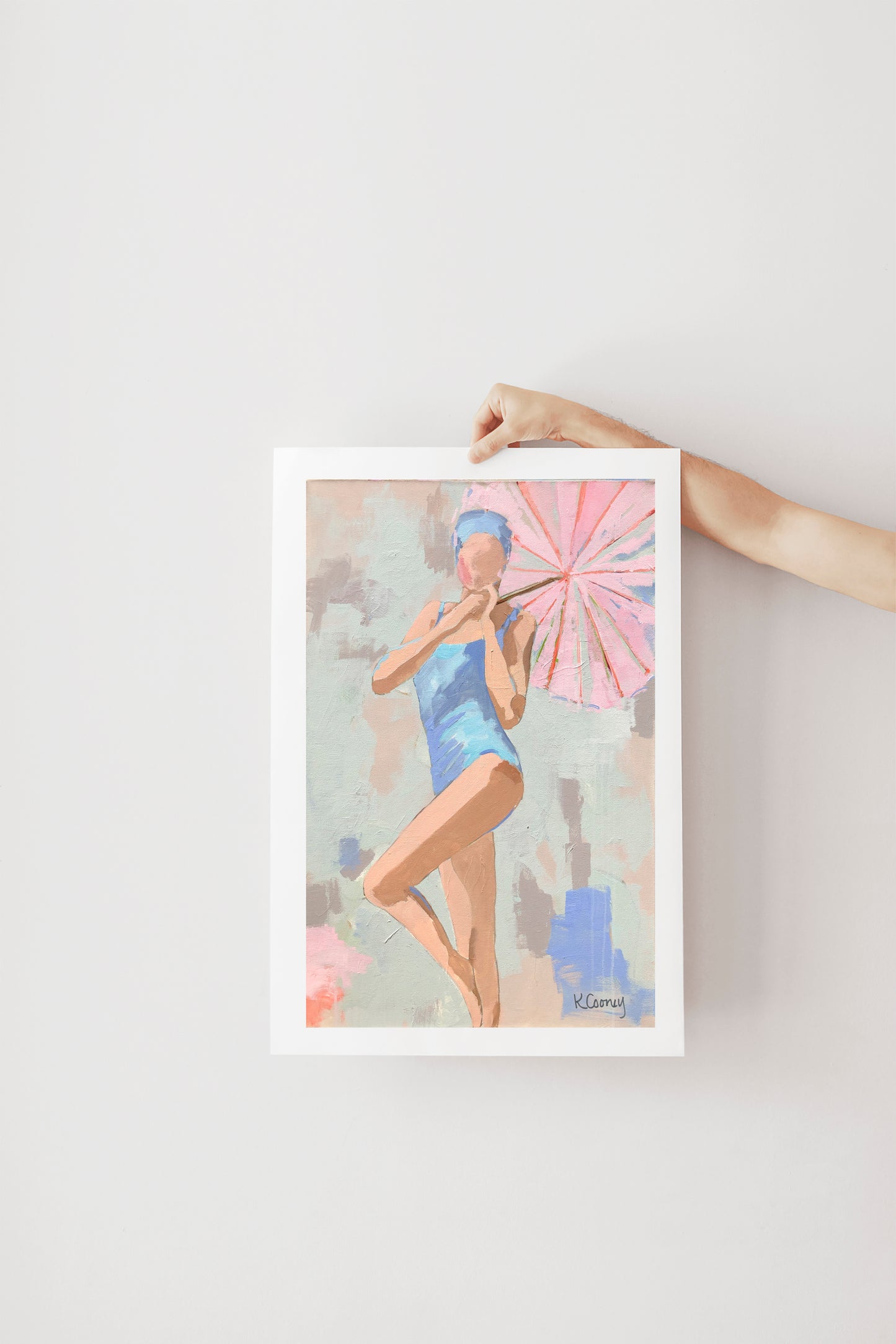 POOLSIDE PARASOL 2 PRINT