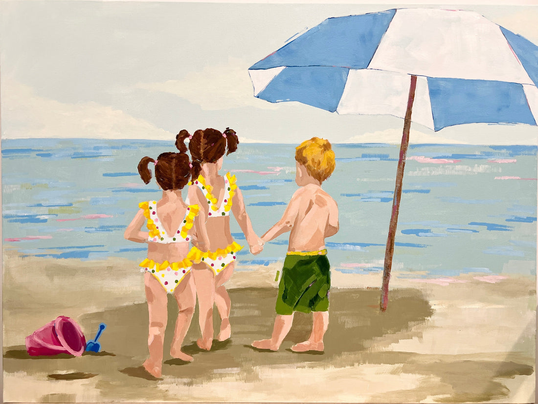A Commission Close to My Heart: Triplets at the Beach