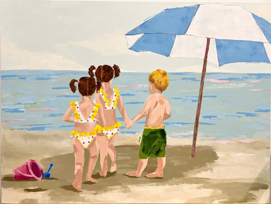 A Commission Close to My Heart: Triplets at the Beach