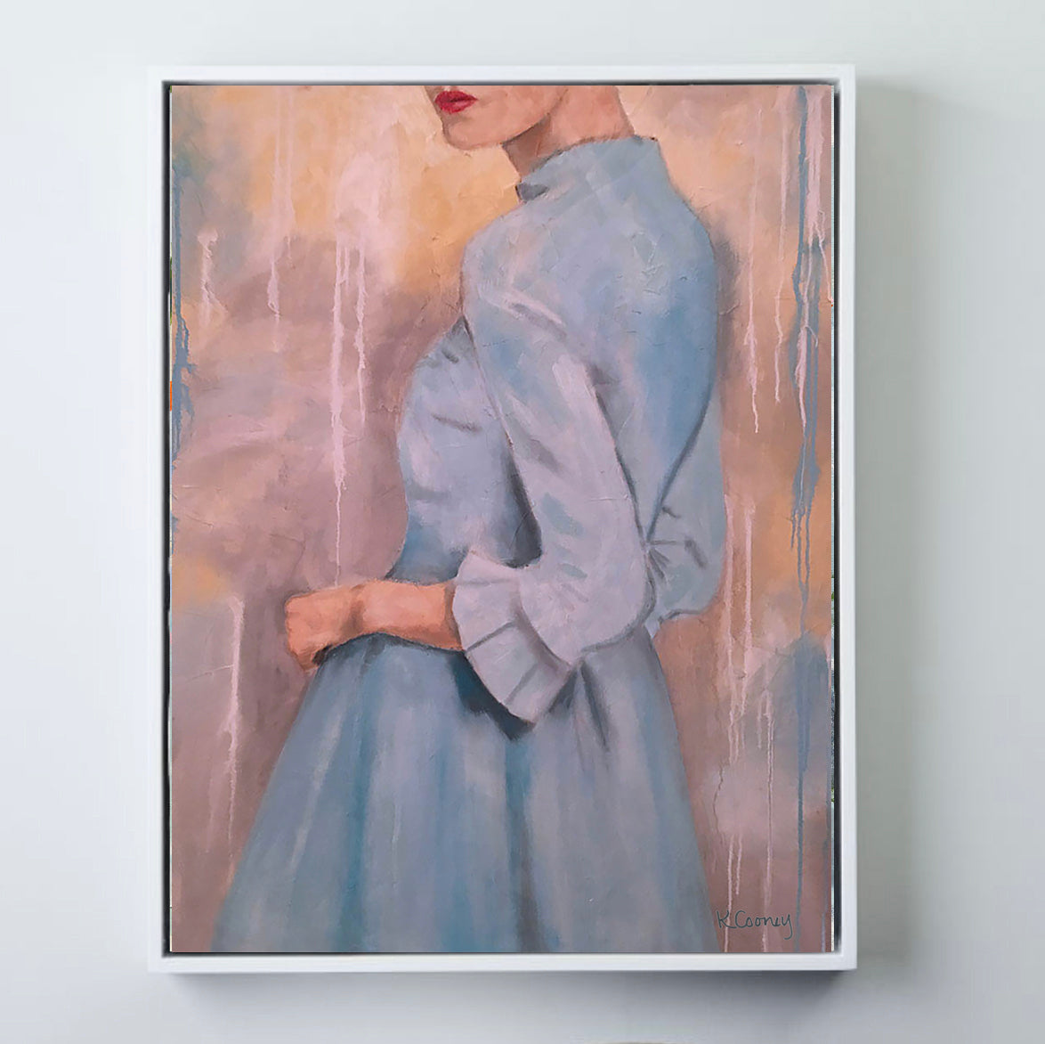 Kristin Cooney captures nostalgia and elegance in her paintings of women, whether they're in their Sunday finest or at the beach. Fine art print, giclee, female painting, women, 1950's fashion, nostalgic art