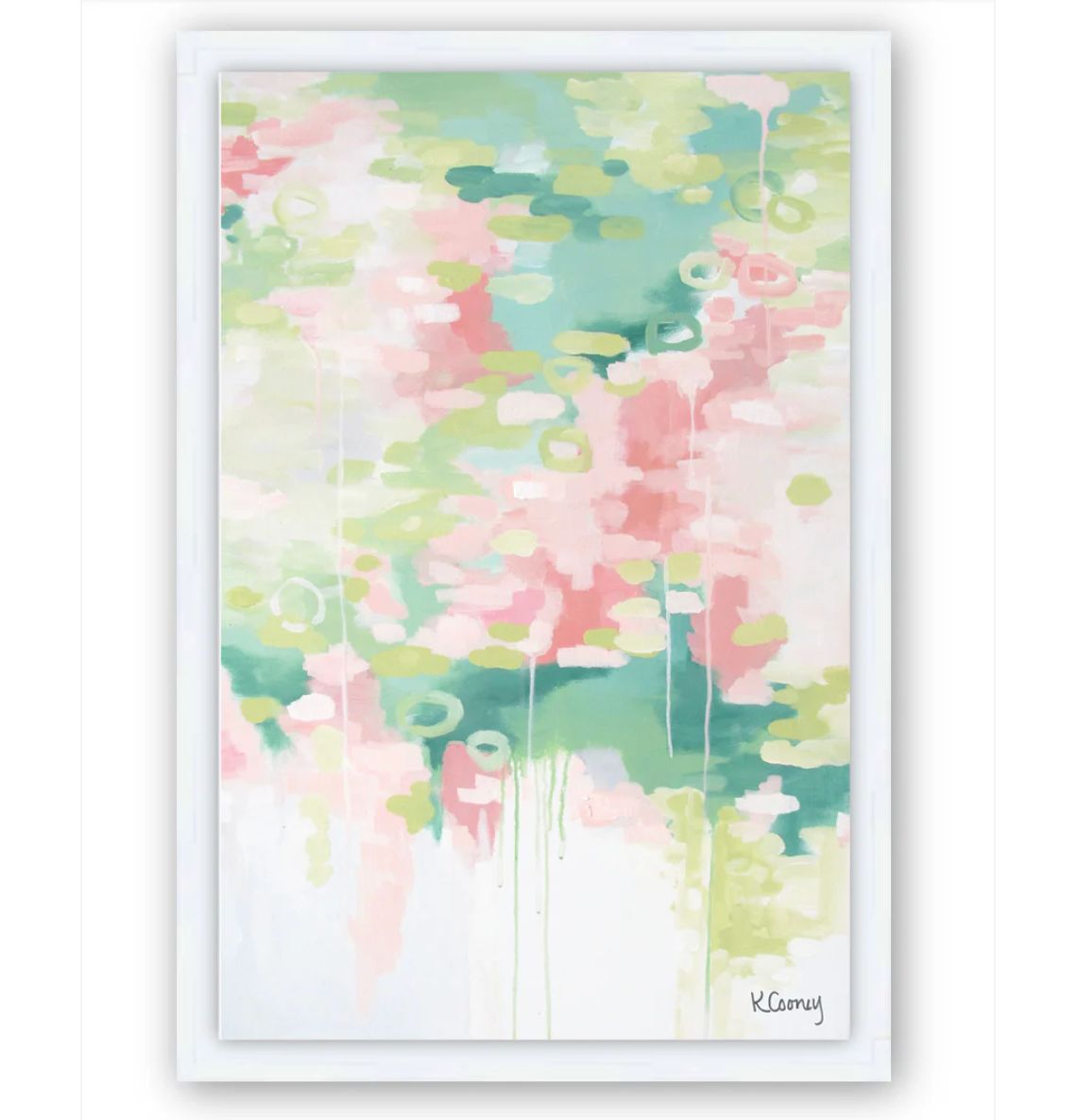 Pretty Abstract paintings collection by Atlanta based artist, Kristin Cooney.  Abstract art filled with color, perfect for any decor.