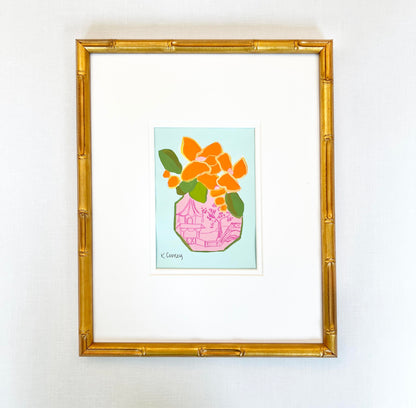 Petals and Porcelain Framed - No. 4
