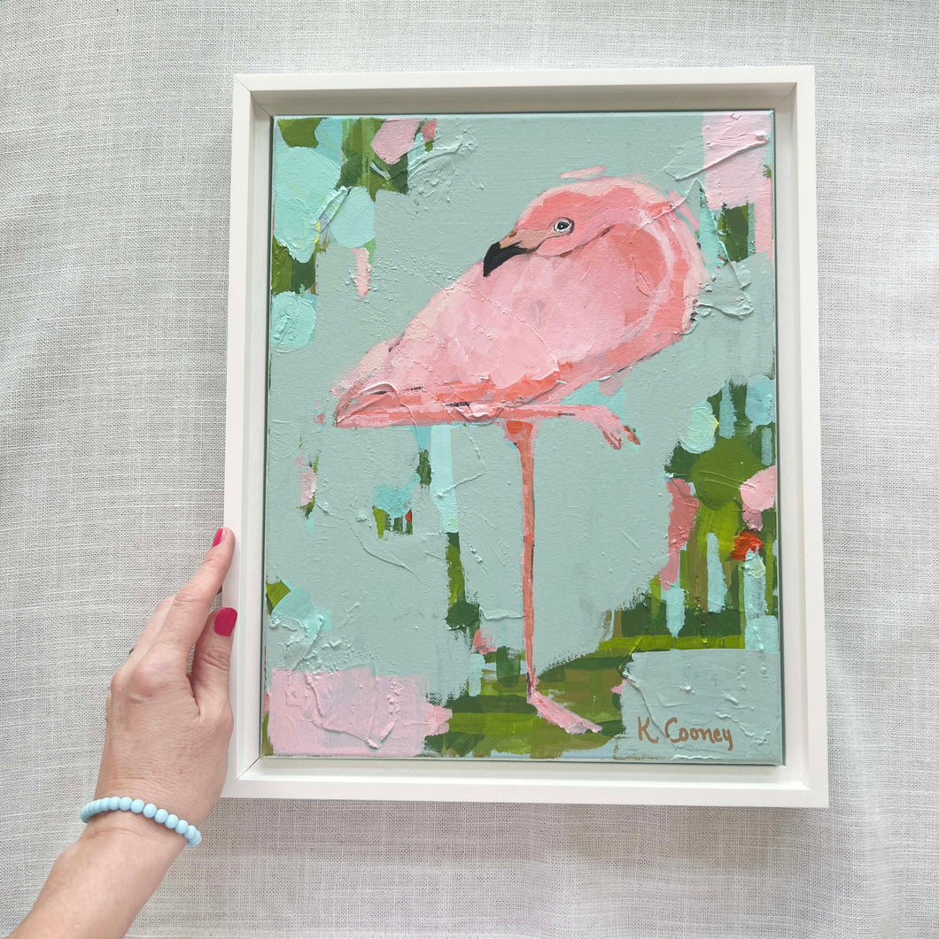 BEACHY BIRD 7.  11x14 Framed