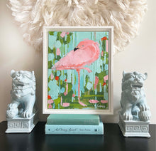 Load image into Gallery viewer, FLAMINGO 1   11x14 Framed
