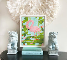 Load image into Gallery viewer, FLAMINGO 2   11x14 Framed
