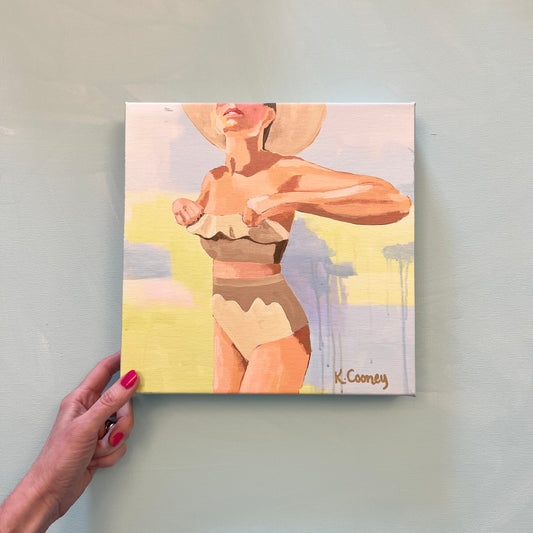 NICOLE 10x10 Hand Embellished Canvas Print