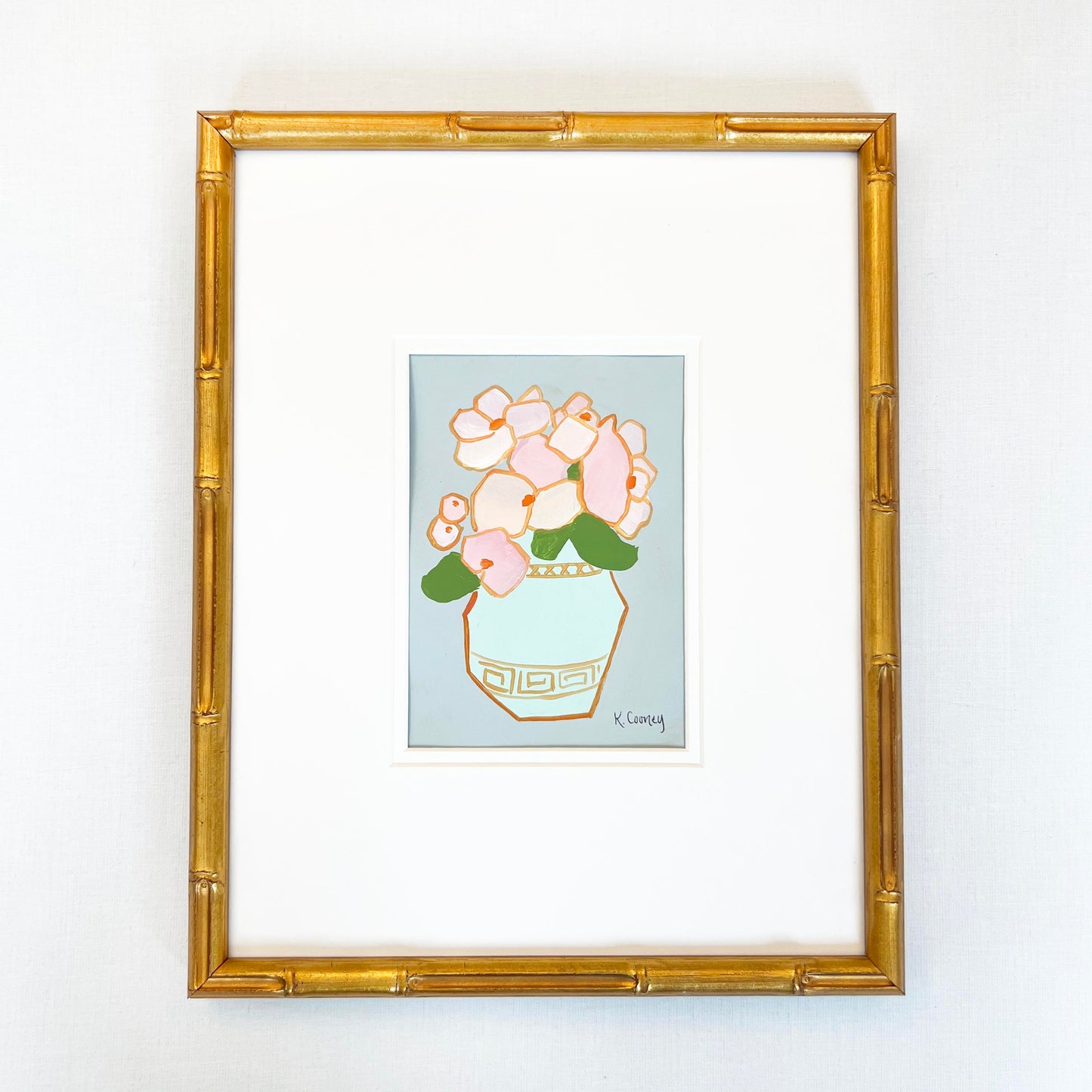 Petals and Porcelain Framed - No. 1