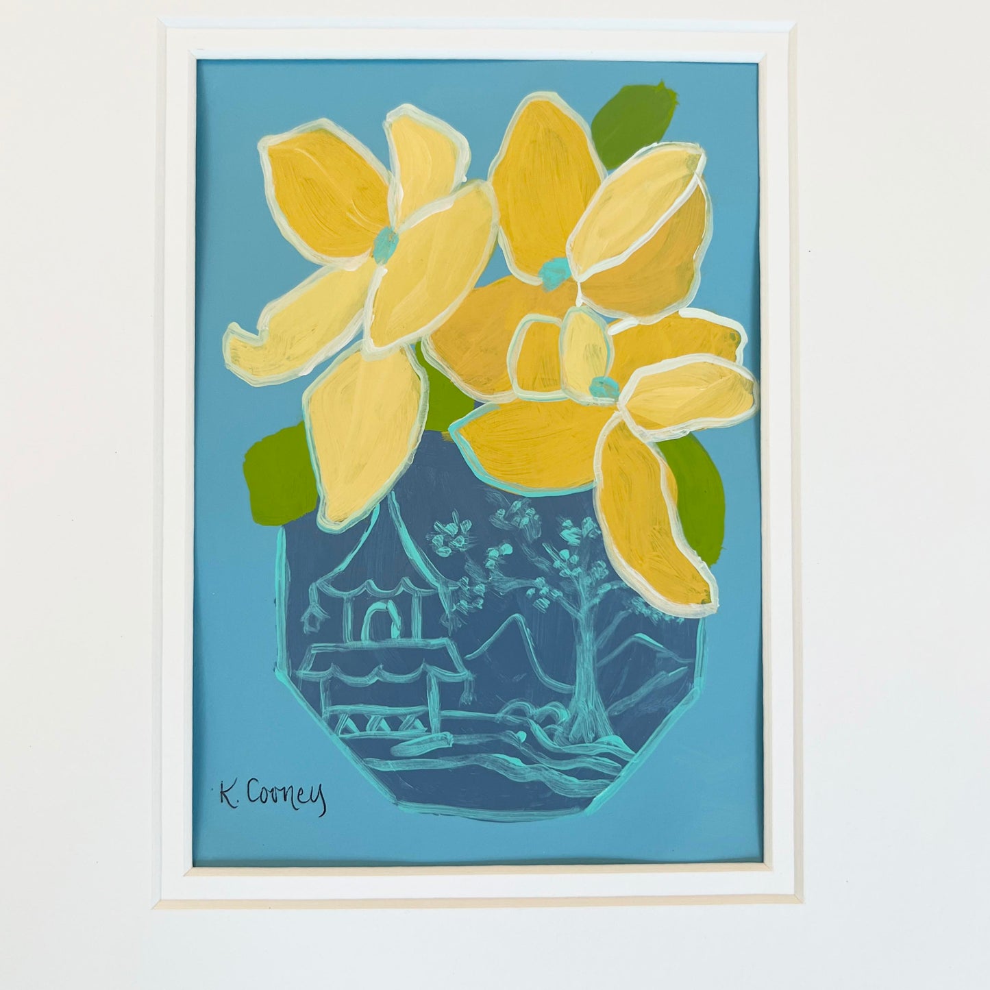 Petals and Porcelain Framed - No. 2