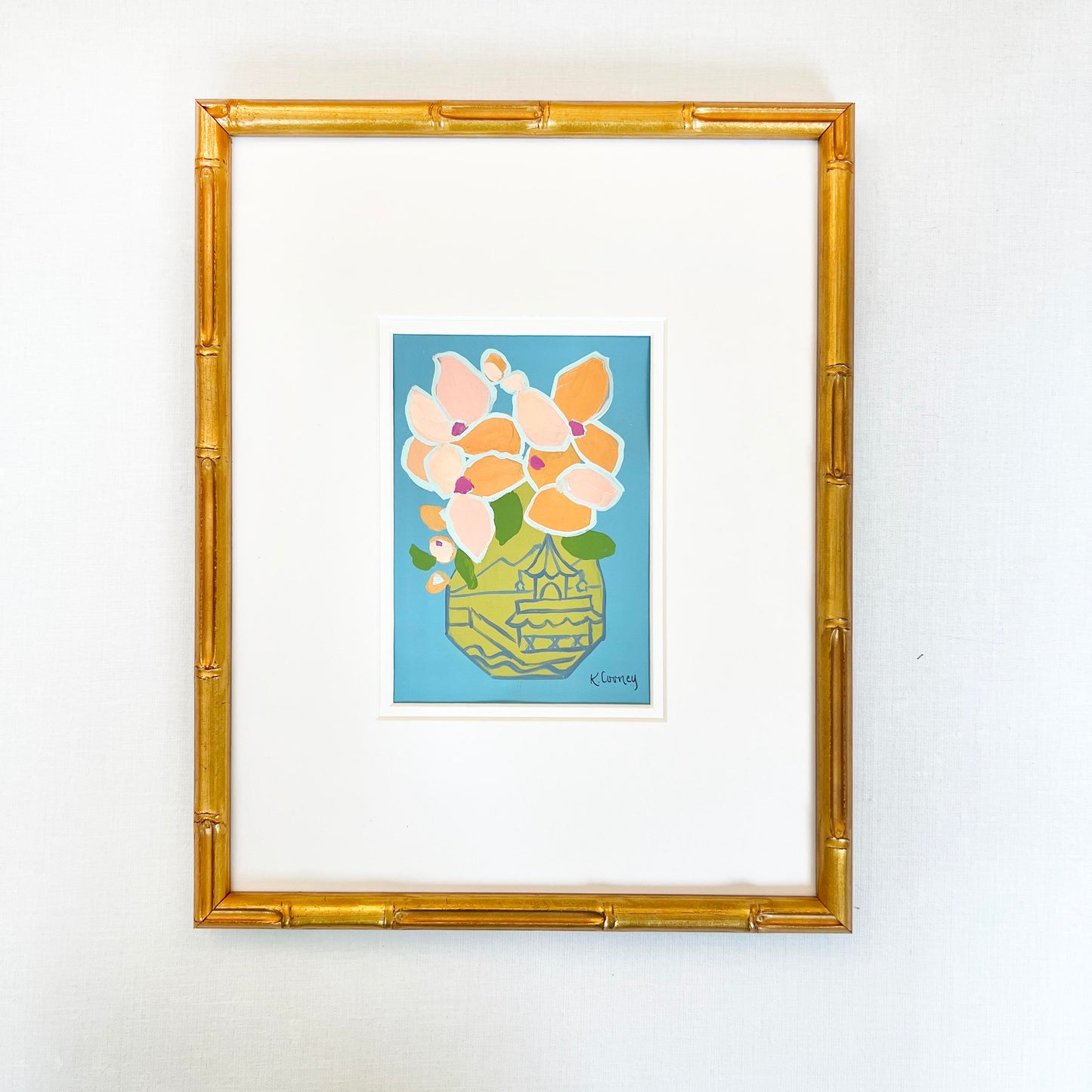 Petals and Porcelain Framed - No. 7