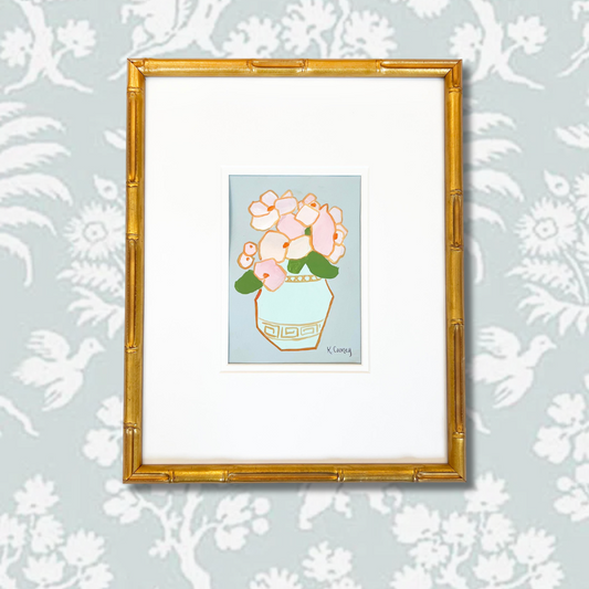 Petals and Porcelain Framed - No. 1