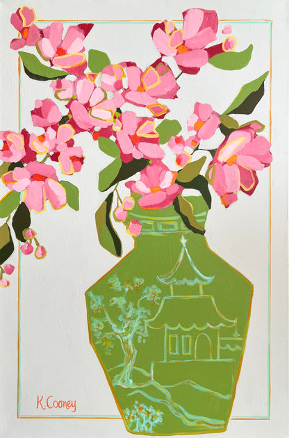 Petals and Porcelain Large Canvas - No. 2