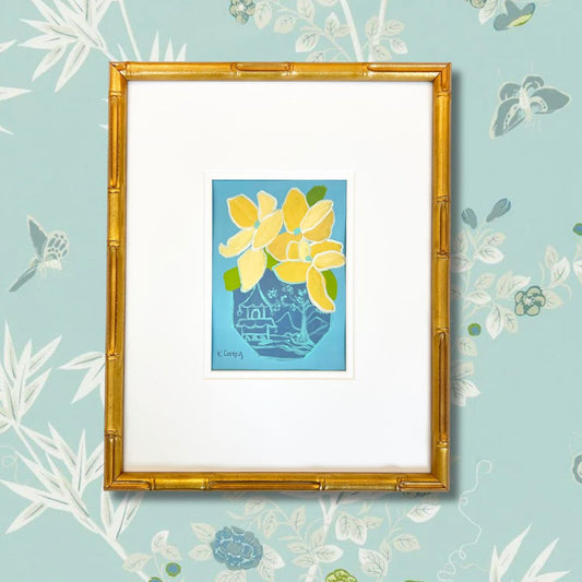 Petals and Porcelain Framed - No. 2
