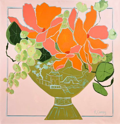 Petals and Porcelain Large Canvas - No. 1