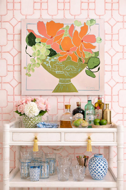 Petals and Porcelain Large Canvas - No. 1