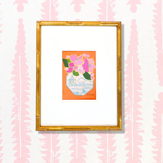 Petals and Porcelain Framed - No. 3