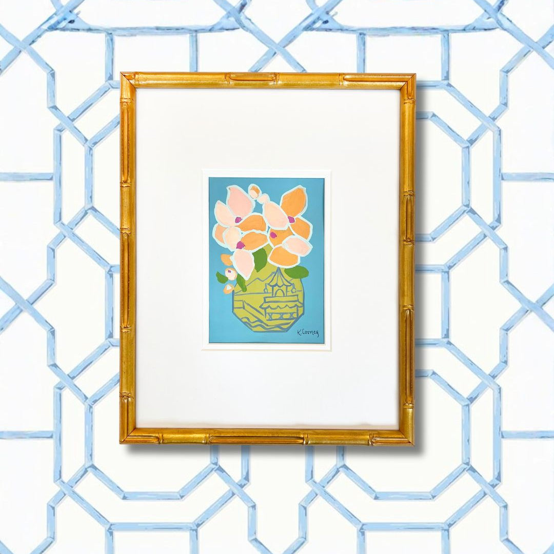 Petals and Porcelain Framed - No. 7