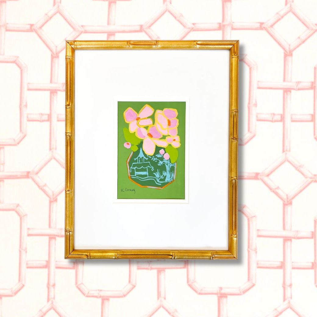 Petals and Porcelain Framed - No. 9