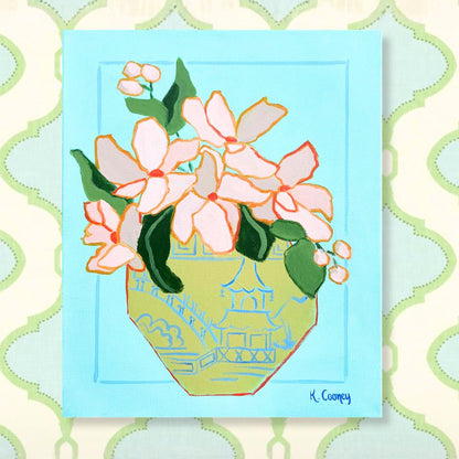 Petals and Porcelain Canvas - No. 2