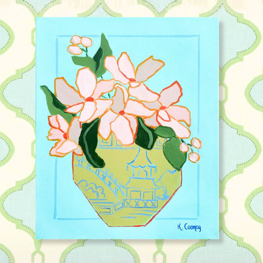 Petals and Porcelain Canvas - No. 2