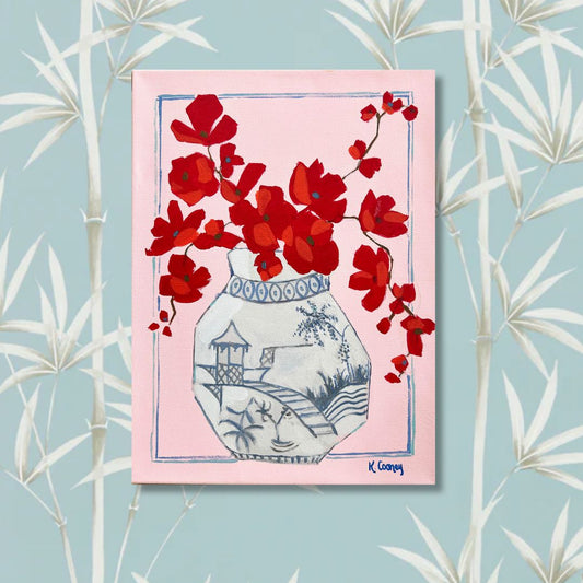 Petals and Porcelain Canvas - No. 3