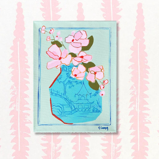 Petals and Porcelain Canvas - No. 4