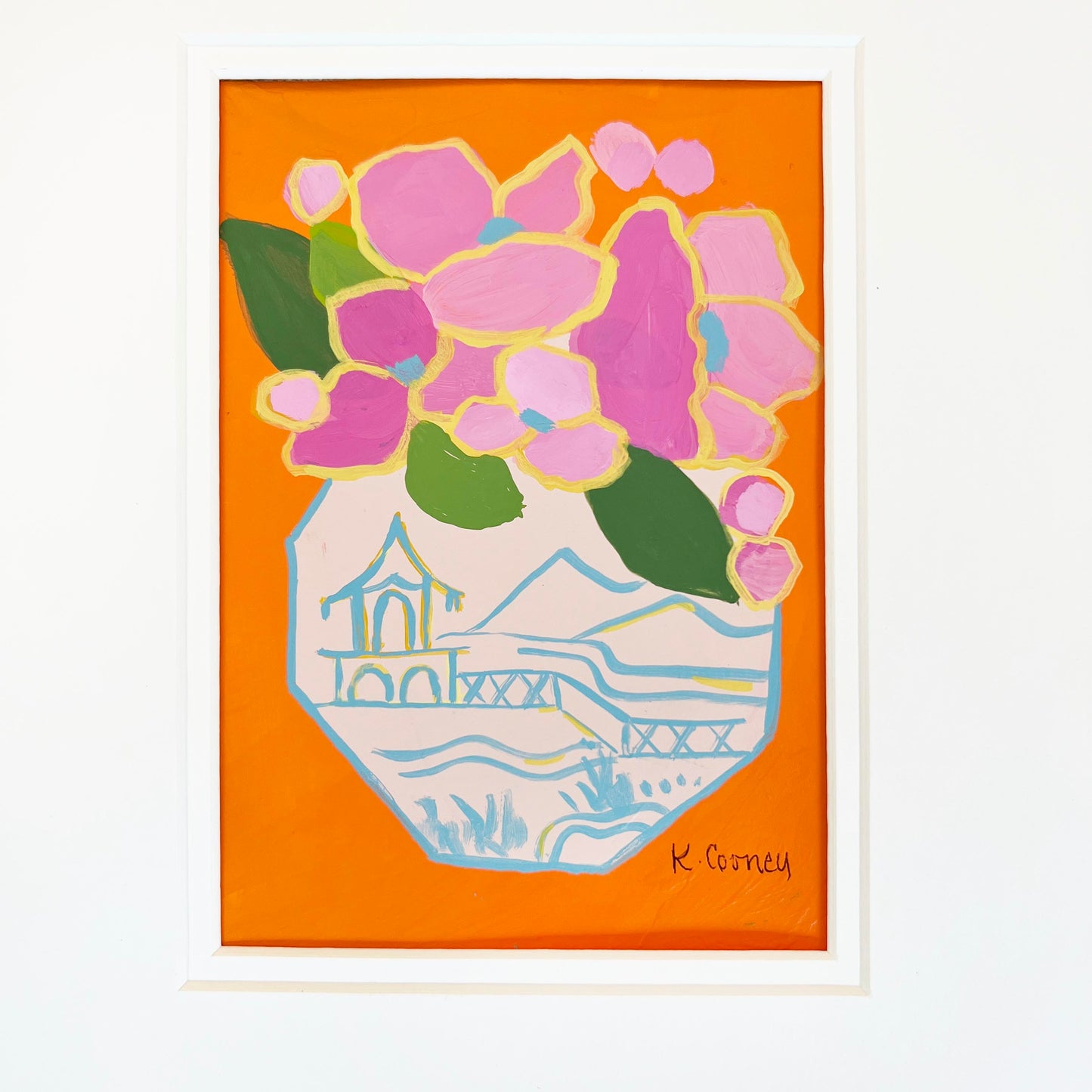 Petals and Porcelain Framed - No. 3