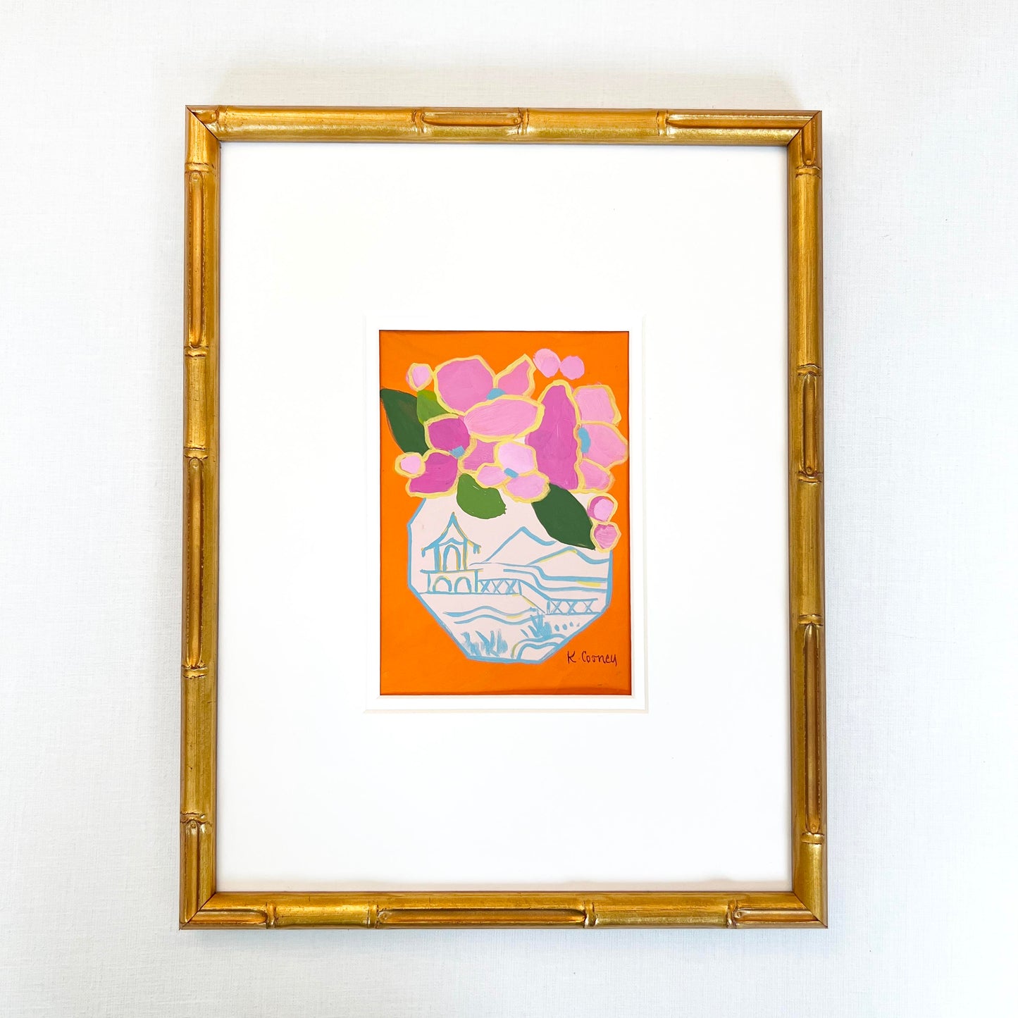 Petals and Porcelain Framed - No. 3