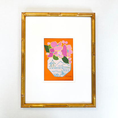 Petals and Porcelain Framed - No. 3