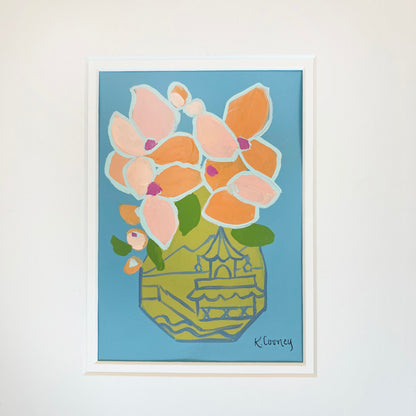 Petals and Porcelain Framed - No. 7
