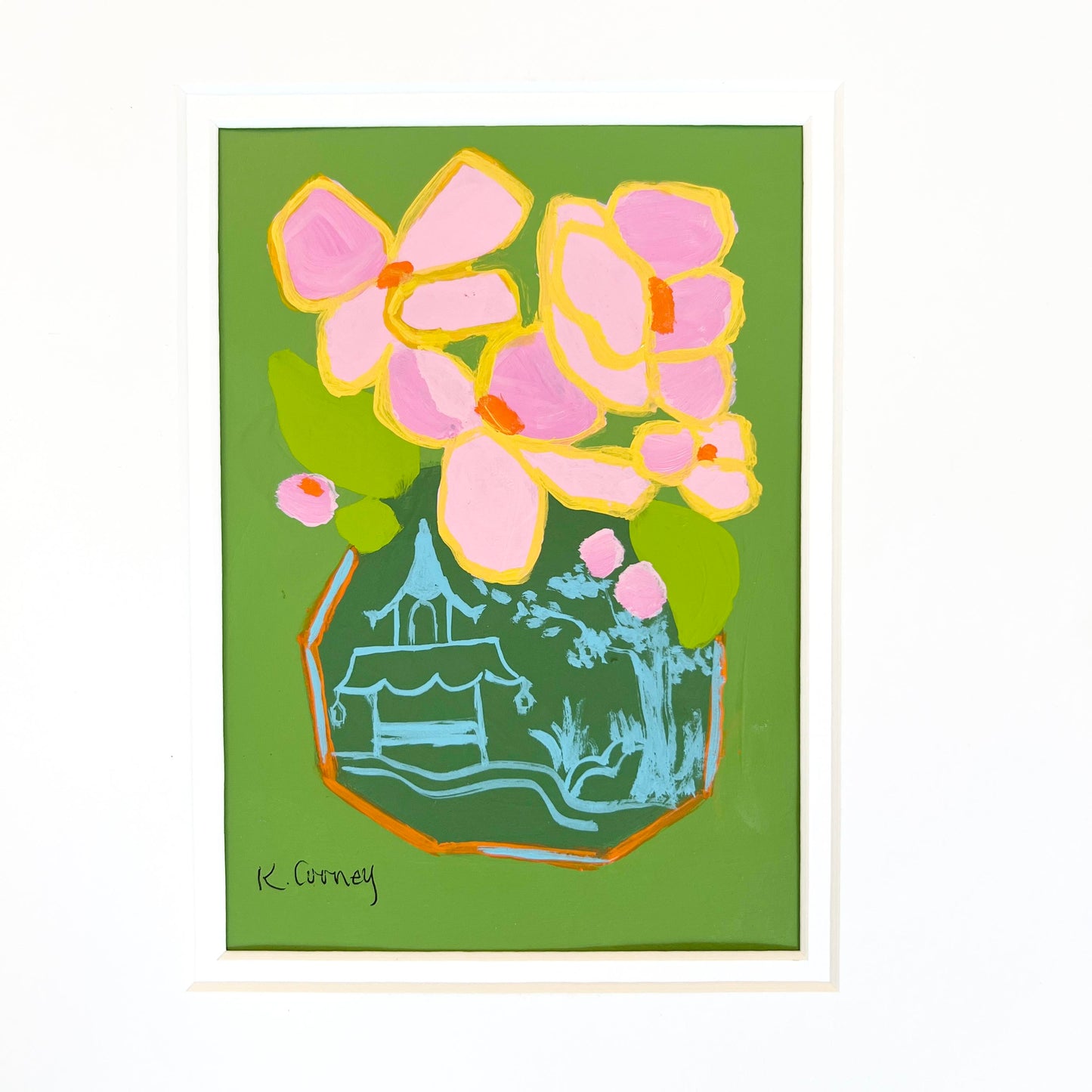 Petals and Porcelain Framed - No. 9