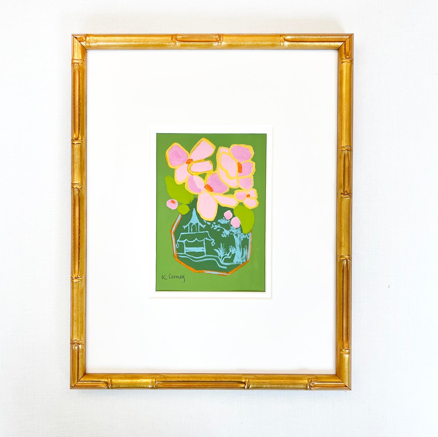 Petals and Porcelain Framed - No. 9