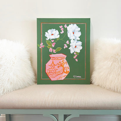 Petals and Porcelain Large Canvas - No. 3