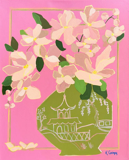 Petals and Porcelain Large Canvas - No. 4