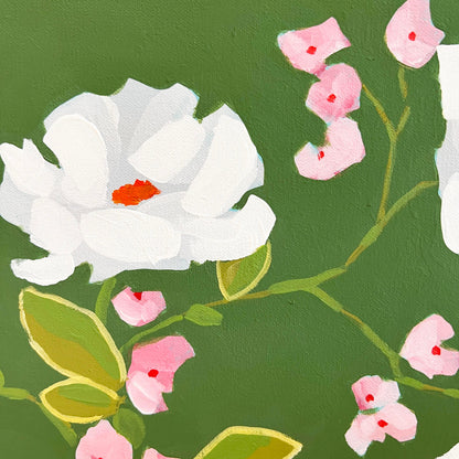Petals and Porcelain Large Canvas - No. 3