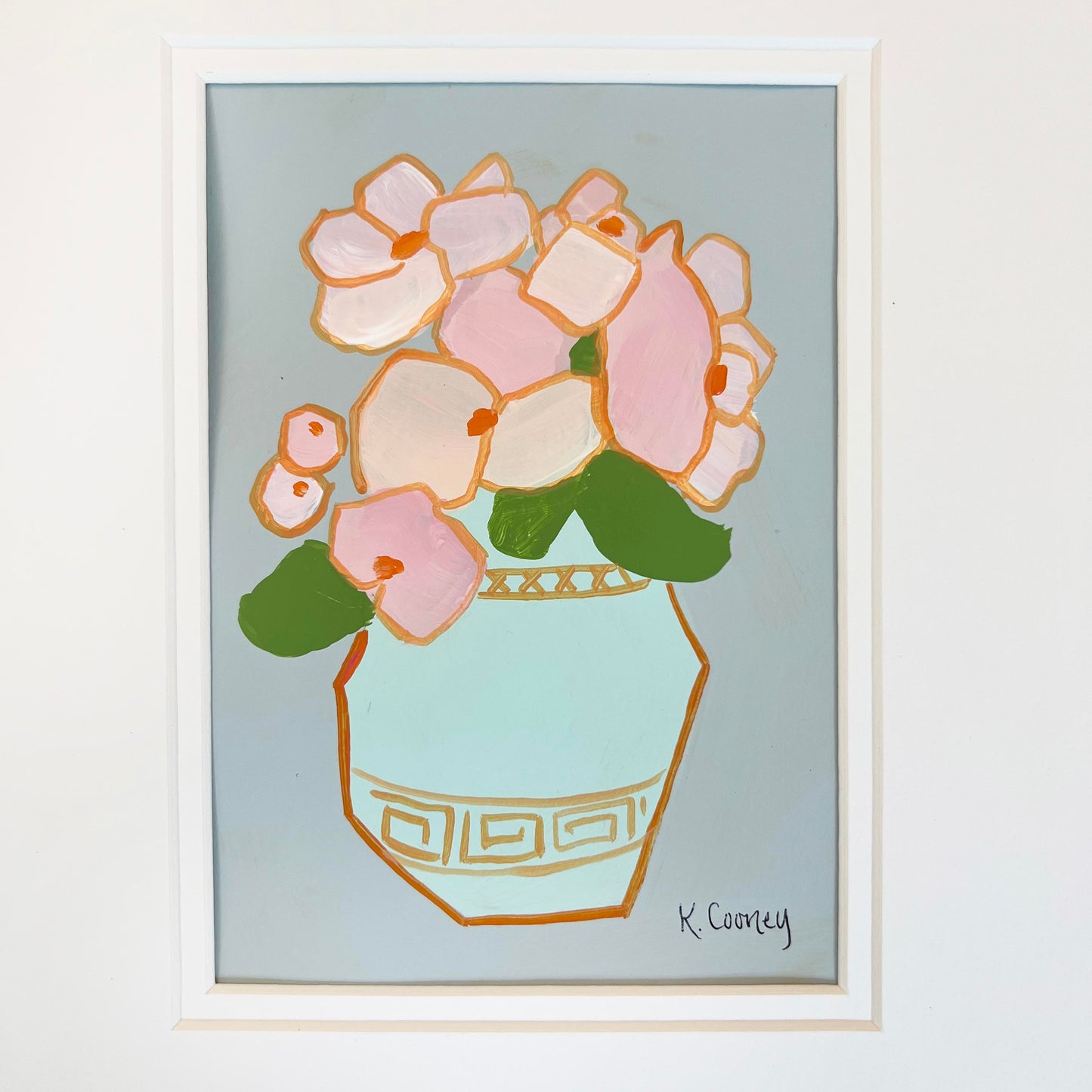 Petals and Porcelain Framed - No. 1