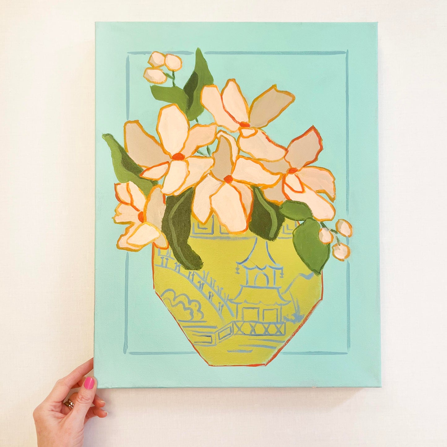 Petals and Porcelain Canvas - No. 2