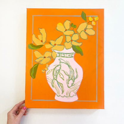 Petals and Porcelain Canvas - No. 1