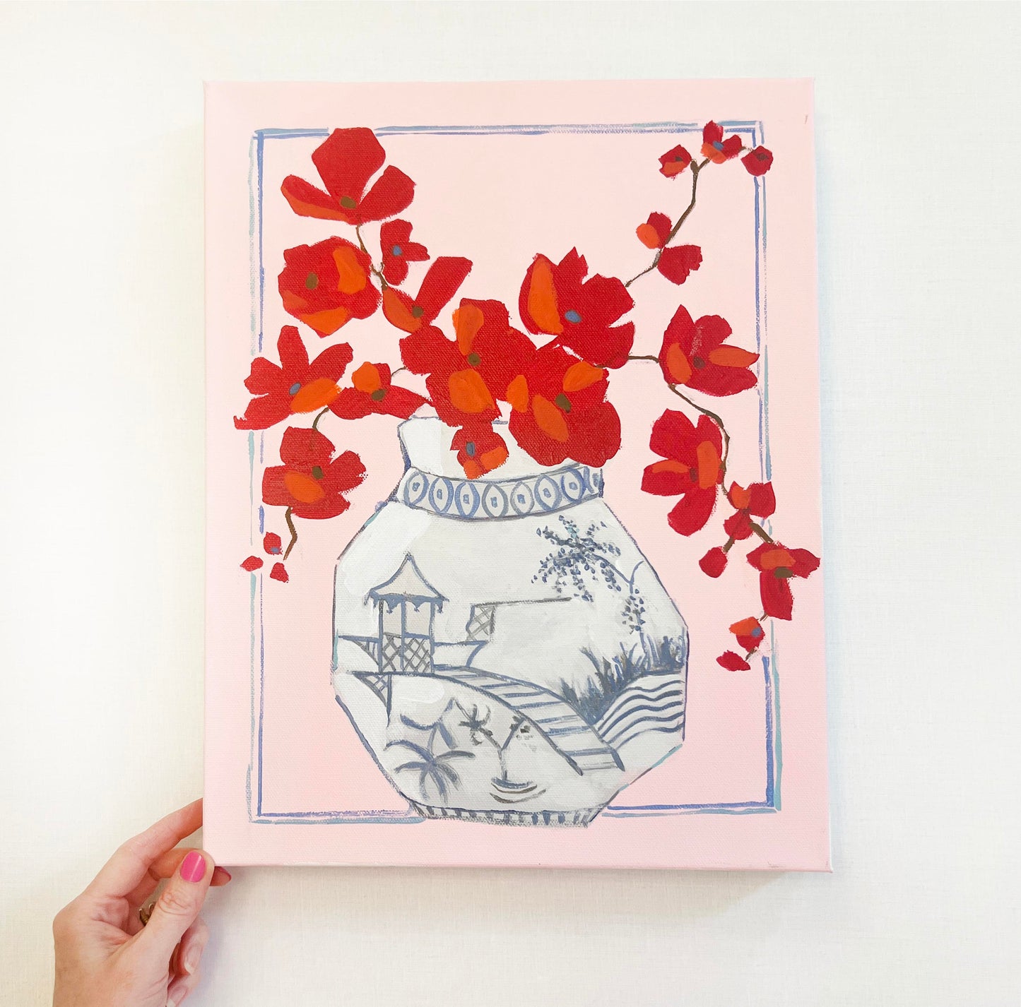 Petals and Porcelain Canvas - No. 3