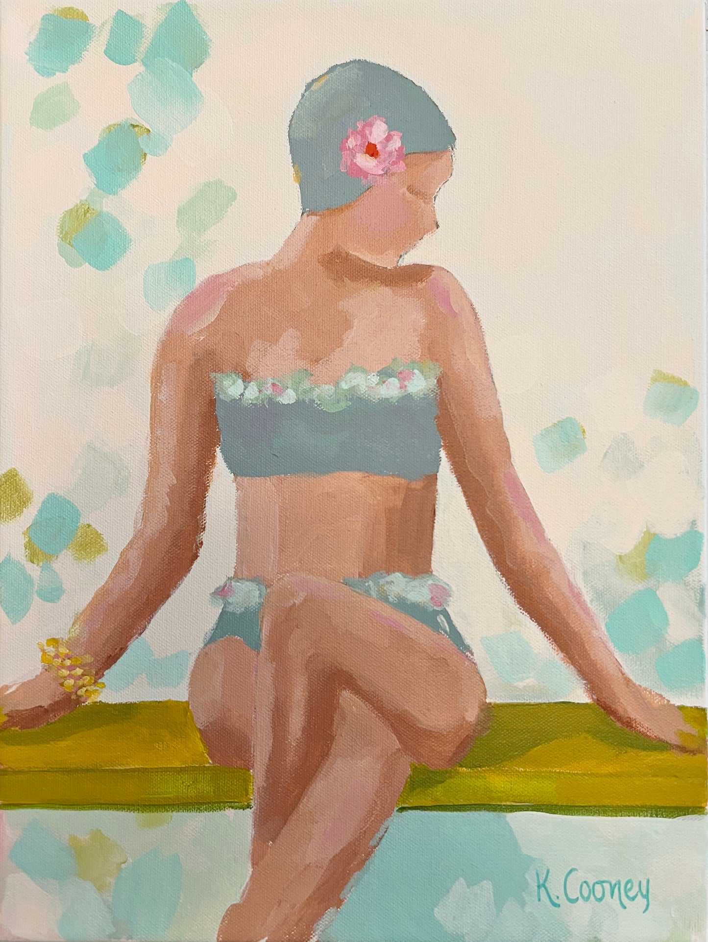 Poolside Beauty 1.  12x16
